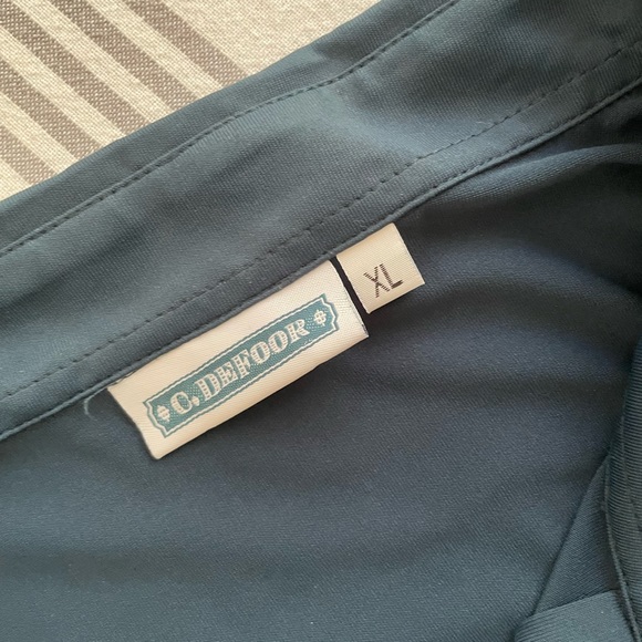 C.Defoor Men’s Polo Shirt. XL Dark Blue/Green. NWT - Picture 7 of 10